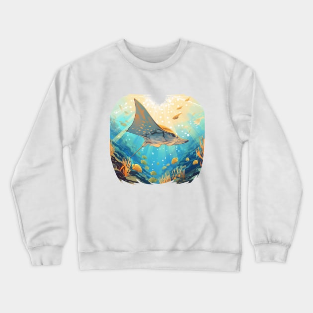 Eagle Ray Crewneck Sweatshirt by zooleisurelife